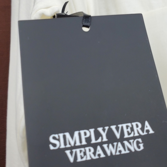 SIMPLY VERA Ivory Tie Front Long Sleeve Top XXL - Picture 6 of 6